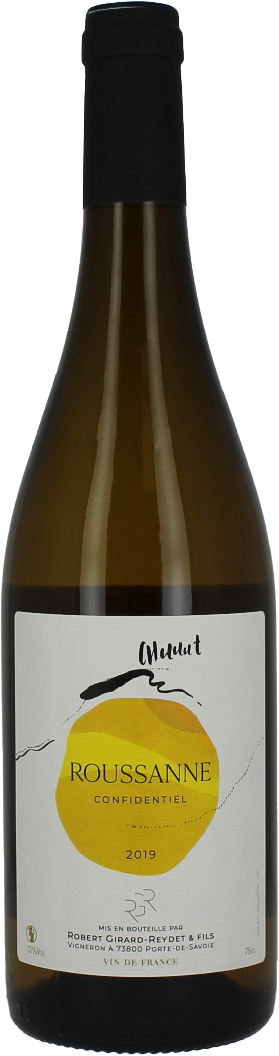 Bouteille de vin Roussanne Confidentiel