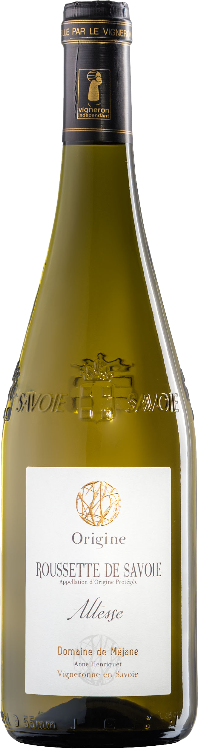 Bouteille de vin Roussette de Savoie