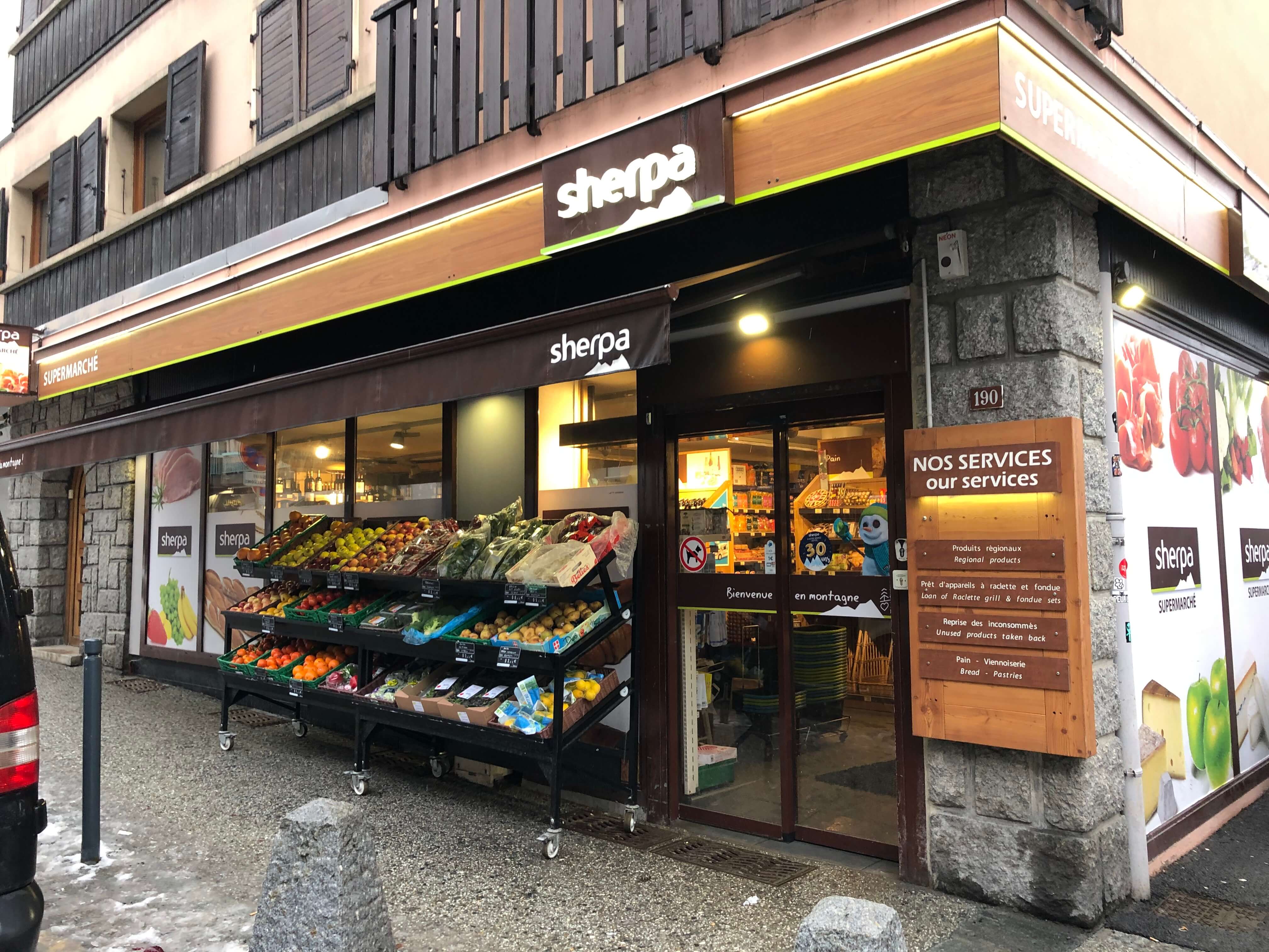 Chamonix supermarket