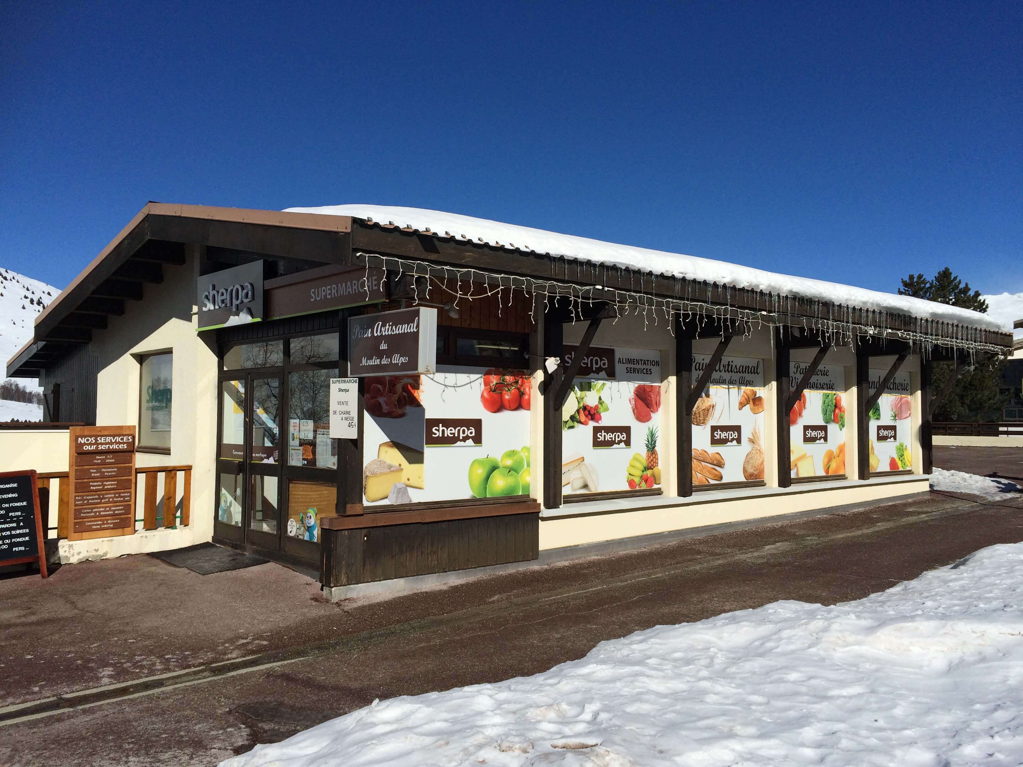 Supermarché des Deux Alpes 1800