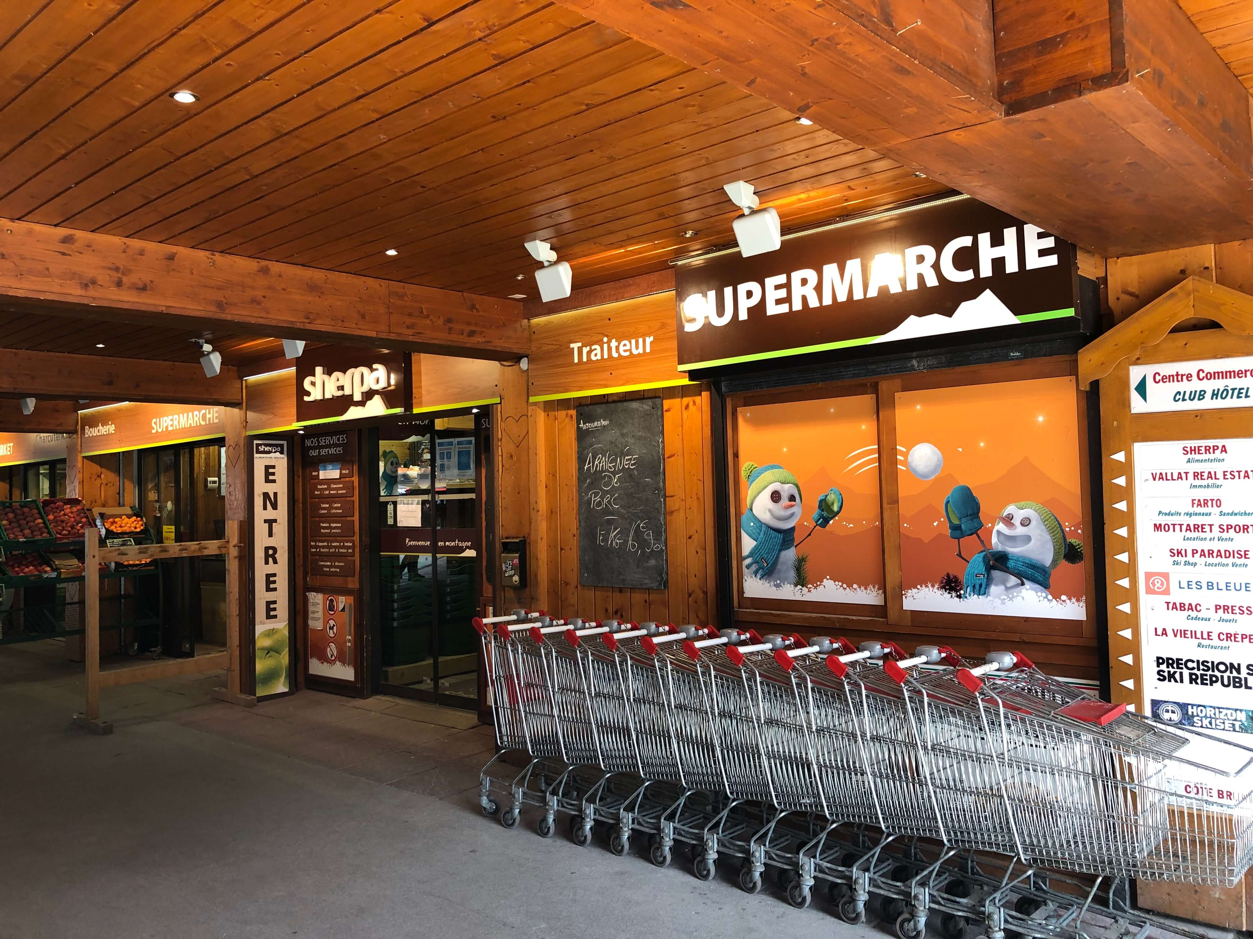 Supermarché de Méribel Mottaret