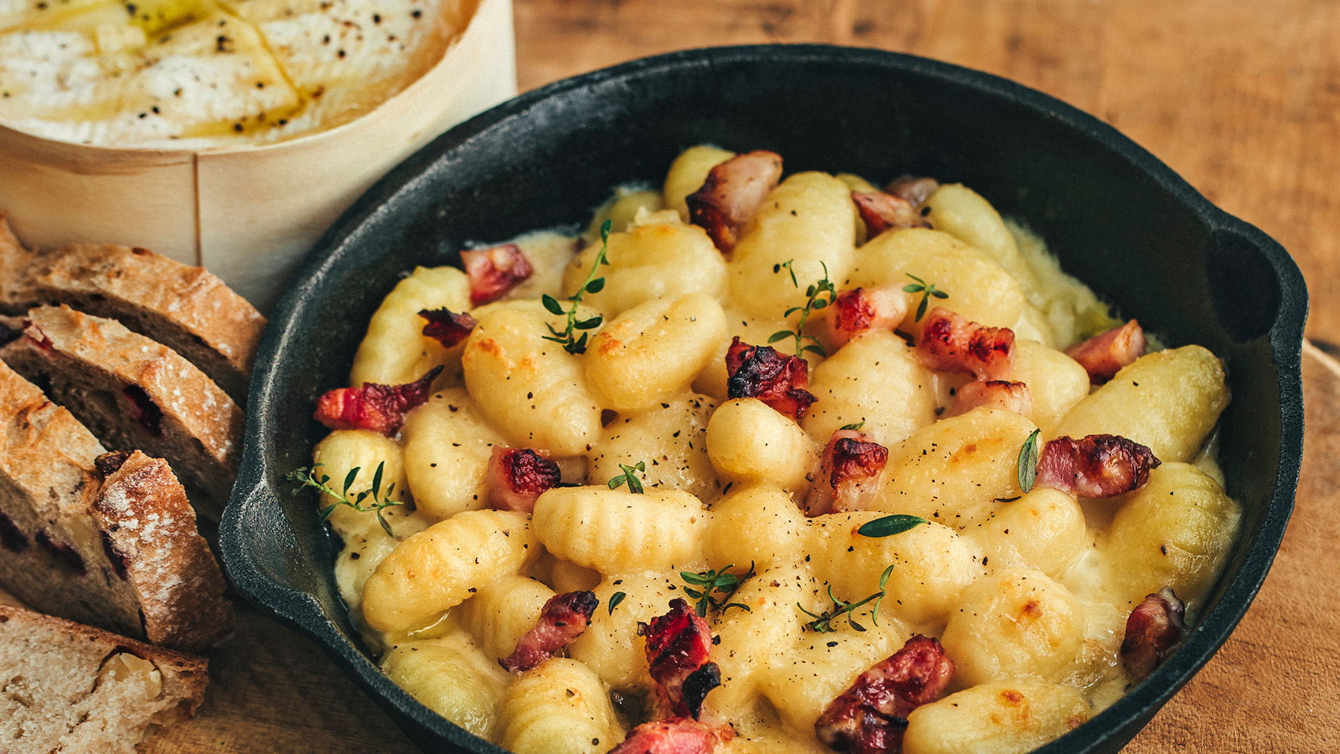 Gratin de gnocchis au Mont d'Or