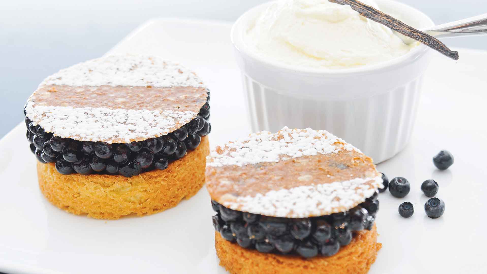 Wild blueberry shortbread biscuits recipe