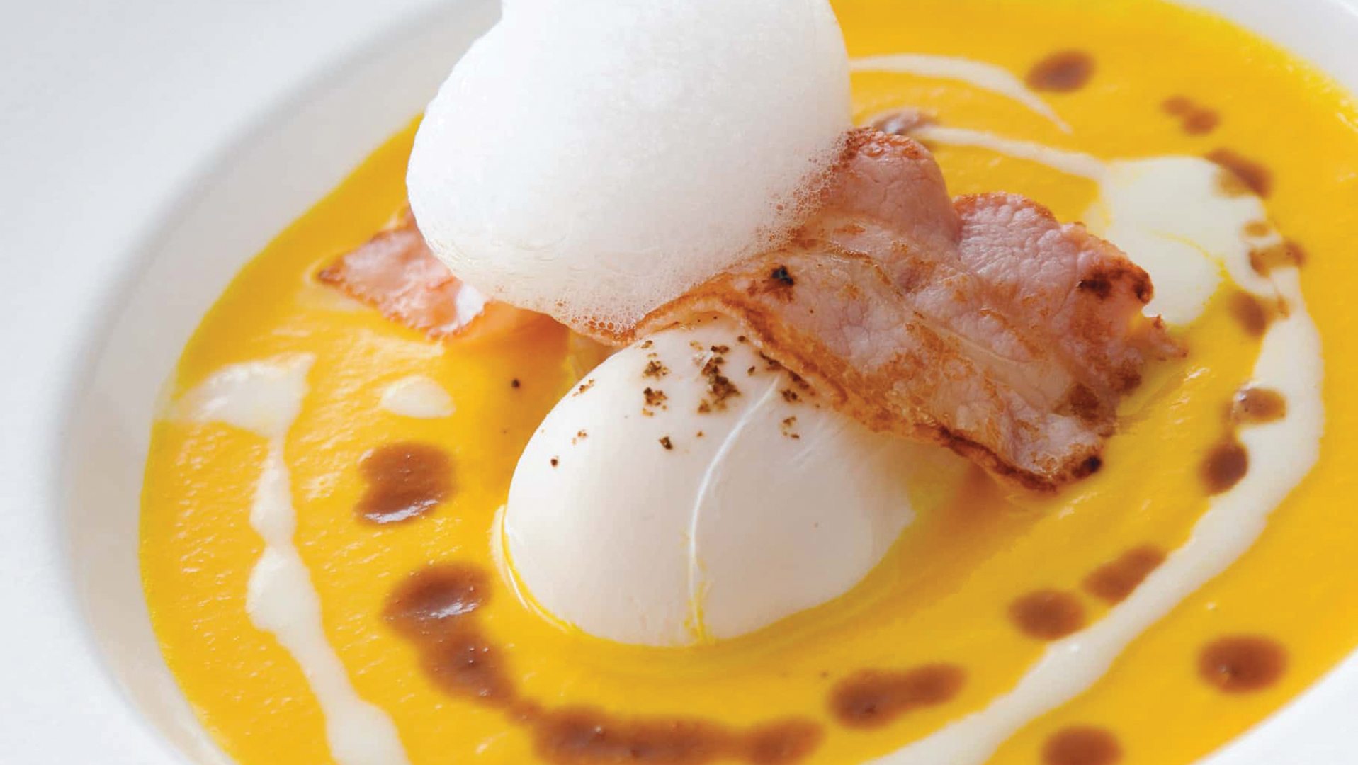 Recette de crème de potiron au lard