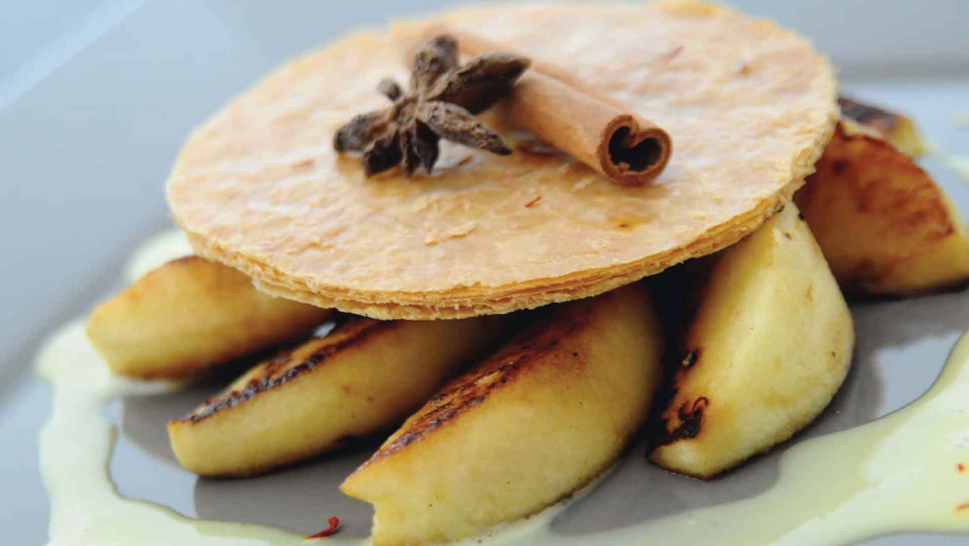 Recette de tarte aux pommes safranée