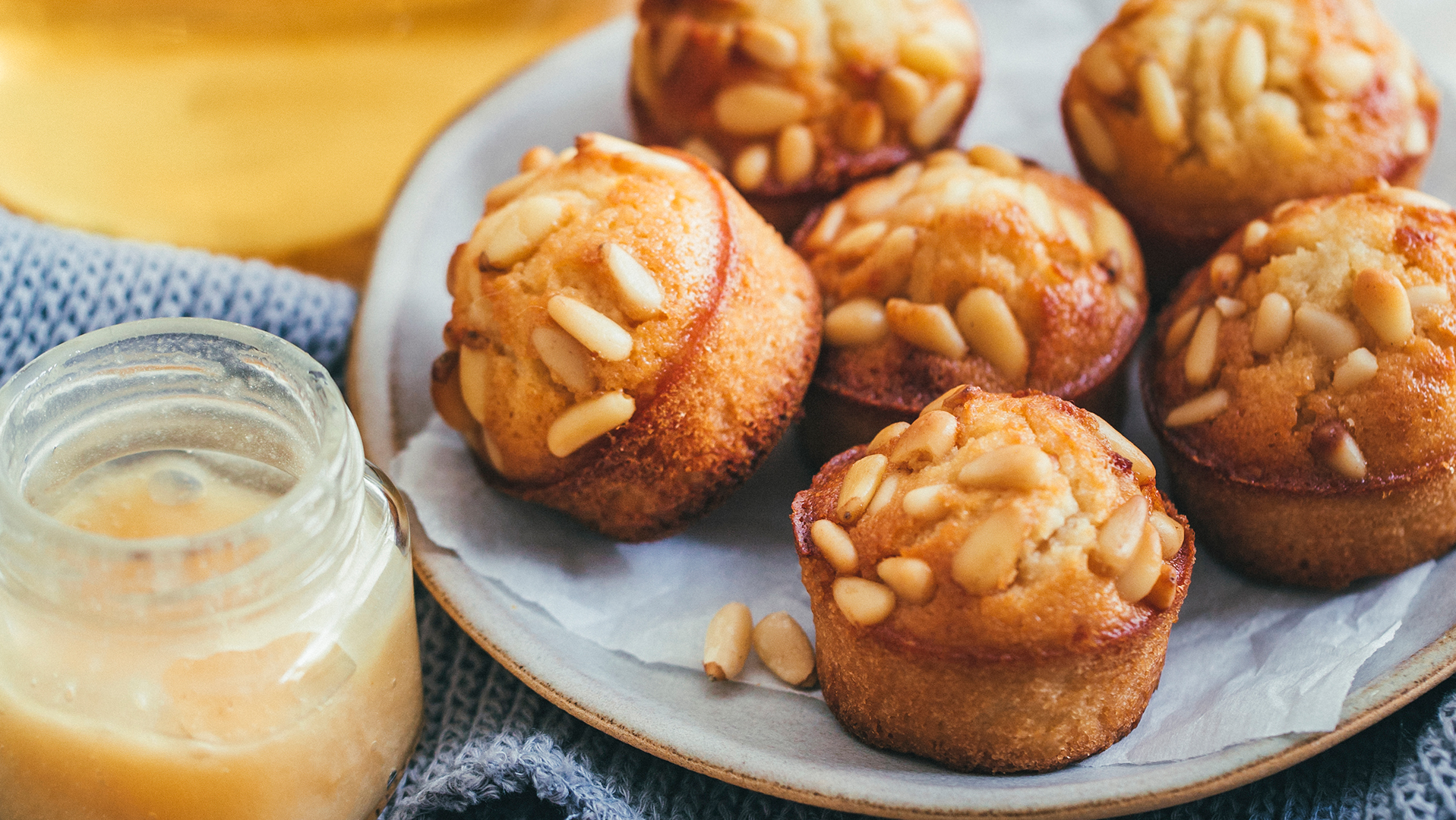 Moelleux miel et pignons de pin - recette Sherpa