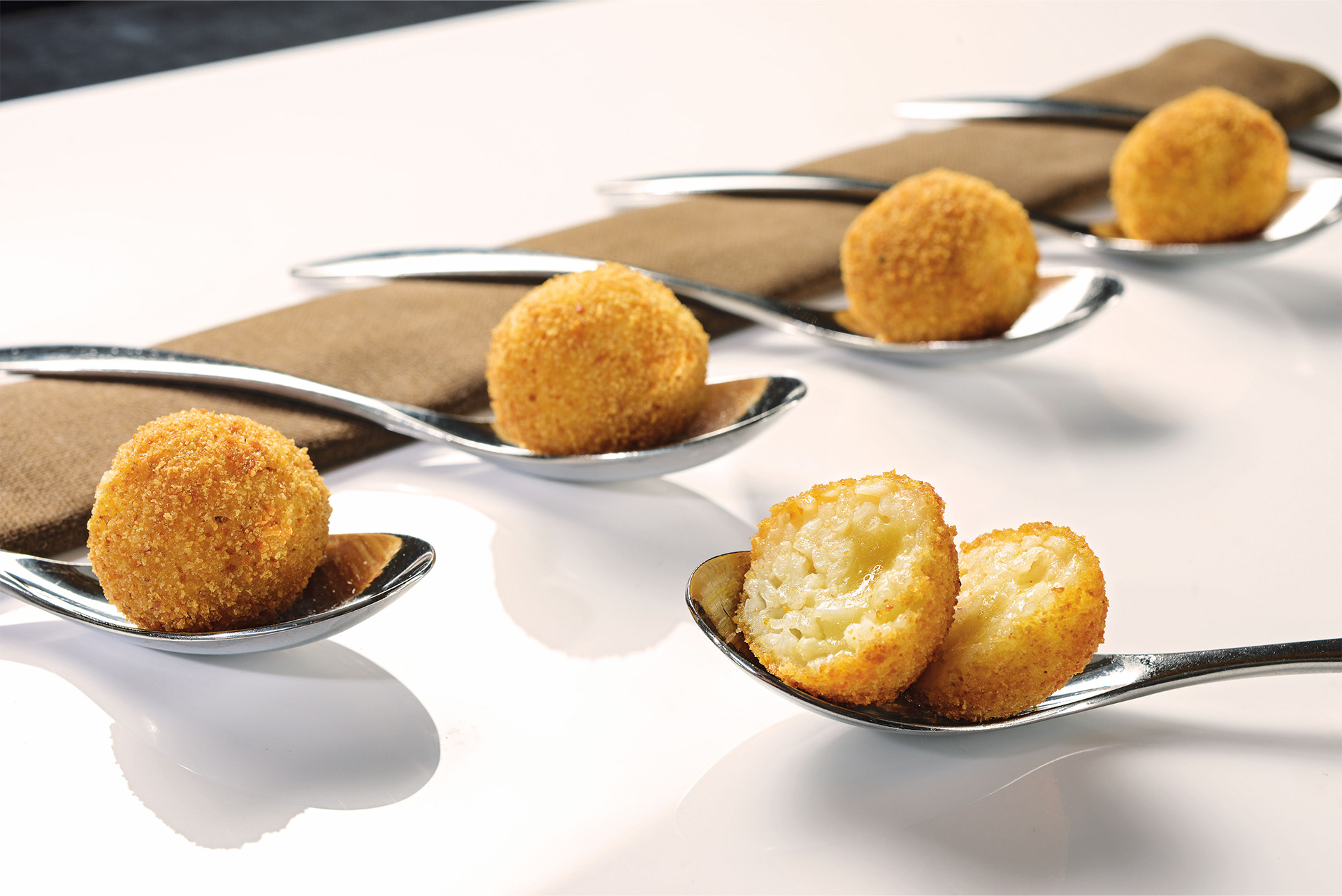 Recette de Cromesquis de risotto à la Tomme