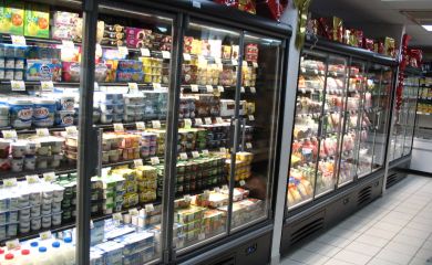 Intérieur supermarché sherpa Ménuires (les) - croisette rayons alimentaires frais