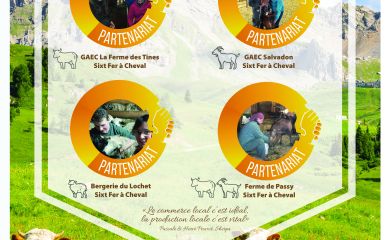 Intérieur supermarché sherpa Sixt Fer à Cheval partenaires éleveurs fromagers