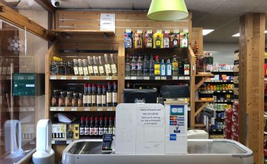 Sherpa supermarket Tignes les Brévières checkout