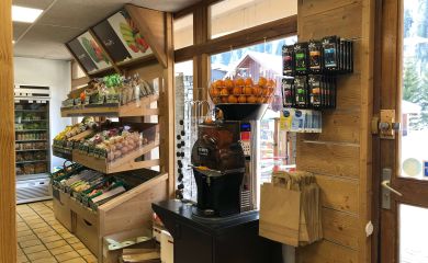 Sherpa supermarket Tignes les Brévières orange press