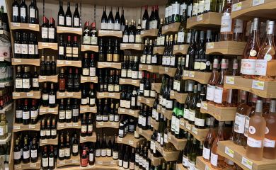 Intérieur supermarché sherpa Cordon cave à vins