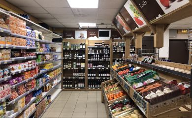 Intérieur supermarché sherpa Corbier (le) - galaxie rayon fruits et légumes