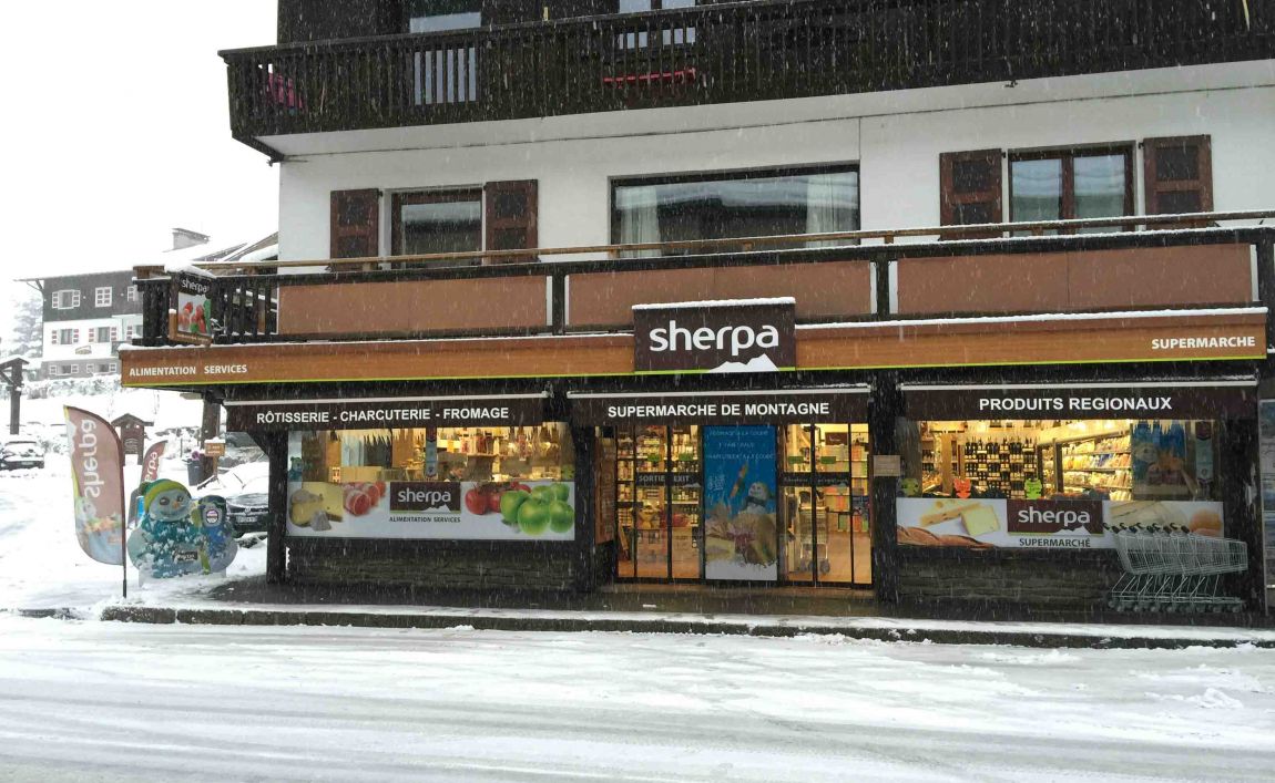 Extérieur supermarché sherpa Contamines-Montjoie (Les) entrée