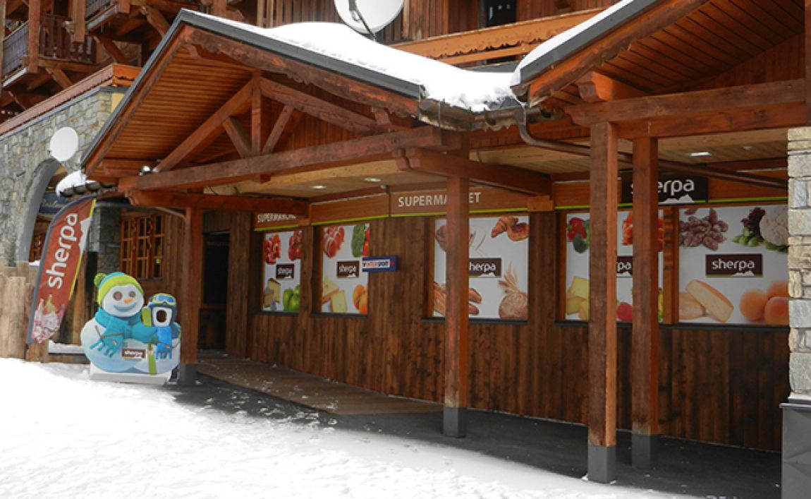 Sherpa supermarket Val Thorens - balcons entrance
