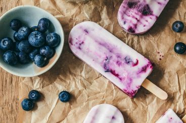 Batonnets glacés aux myrtilles