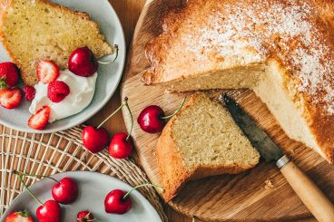 Tourte des Pyrénées et ses fruits rouges