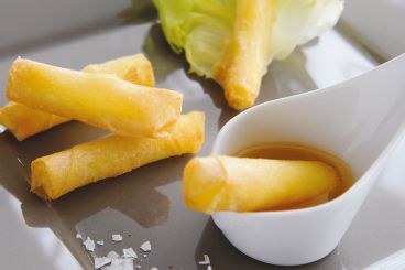 Recette de Nem au reblochon par Mickey Bourdillat, chef du Malafan à Chamonix, pour Sherpa Supermarché