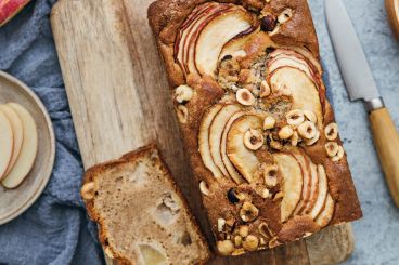 Gâteau pommes, noisettes et mascarpone - recette Sherpa