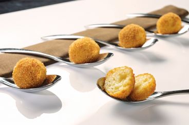 Recette de Cromesquis de risotto à la Tomme