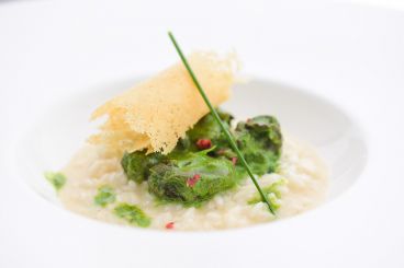 Recette de risotto Carnaroli, escargots, persillade et parmesan