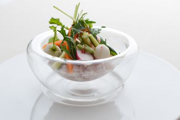 Recette de tartare de féra, légumes croquants